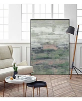 Giant Art 28" x 22" Payne's Blush Ii Art Block Framed Canvas