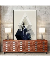 Giant Art 28" x 22" Beneath the Surface Iii Art Block Framed Canvas