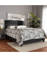 Ansa Fabric Headboard Platform Queen Bed