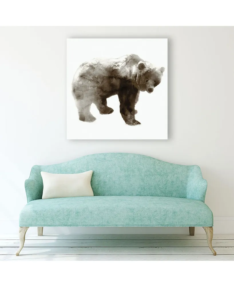 Giant Art 20" x 20" Bear Museum Mounted Canvas Print