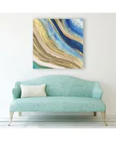 Giant Art 30" x 30" Agate Ii Museum Mounted Canvas Print