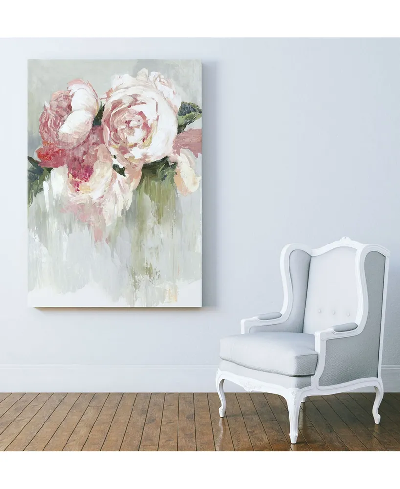 Giant Art 40" x 30" Peonies Museum Mounted Canvas Print