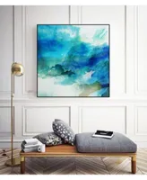 Giant Art Ephemeral Blue I Art Block Framed Canvas