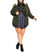 City Chic Women's Explorer Parker Jacket