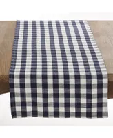 Saro Lifestyle Gingham Design Runner