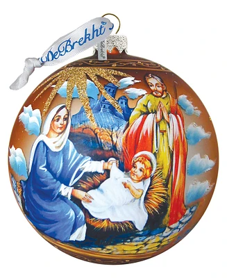 G.DeBrekht Holy Family Ball Glass Ornament