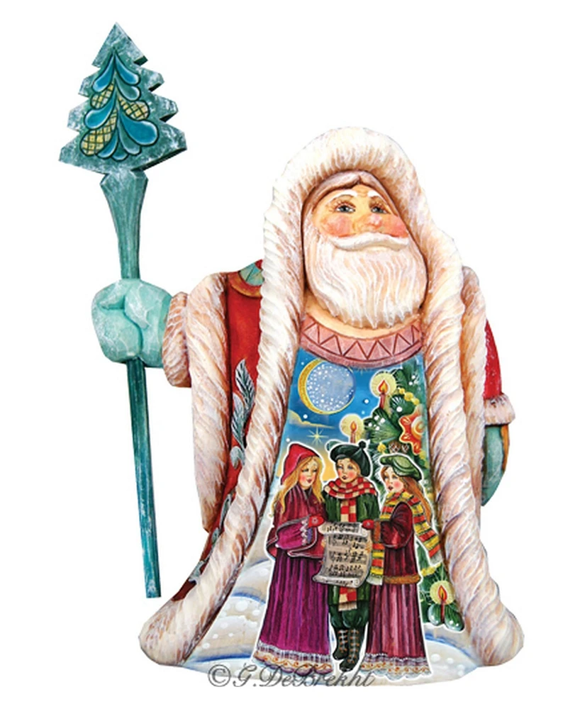 G.DeBrekht Scenic Christmas Carol Santa Figurine