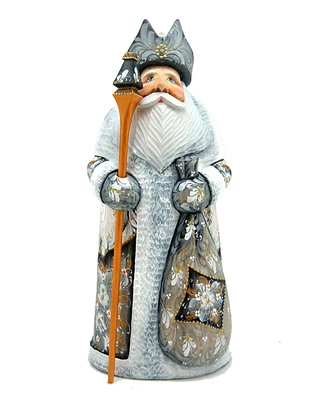 G.DeBrekht Woodcarved and Hand Painted Ornaments Santa Figurine