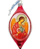 G.DeBrekht Saint Michael Drop Glass Ornament