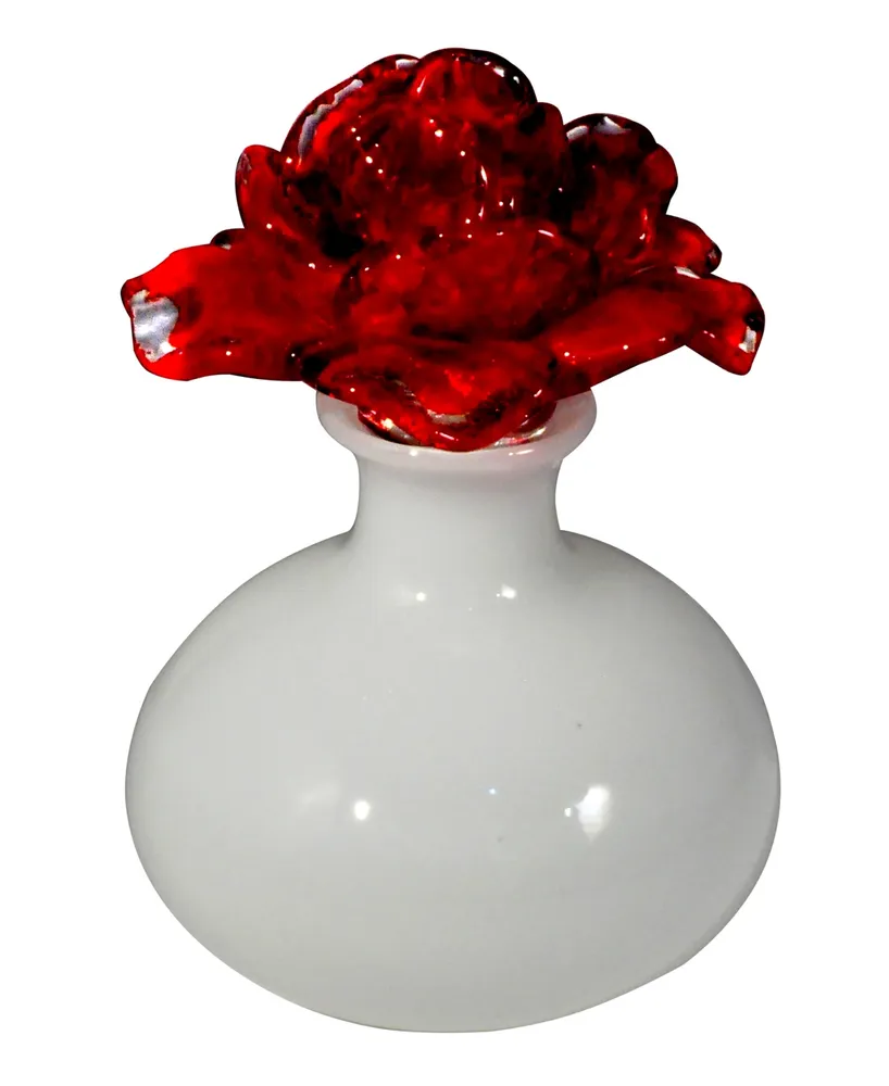 Dale Tiffany Red Rose Perfume Bottle