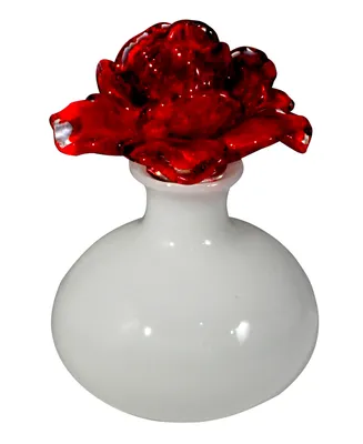 Dale Tiffany Red Rose Perfume Bottle