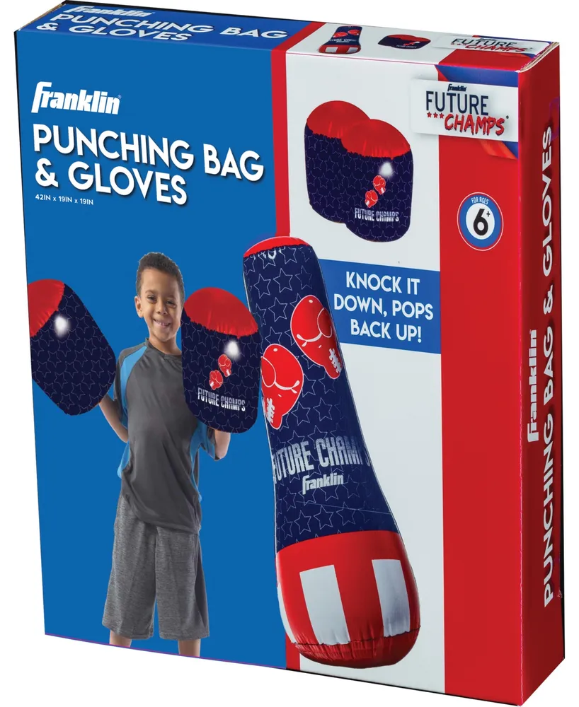 Franklin Sports Inflatable Punching Bag Glove Set - Future Champs