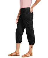 Style & Co Women's Mid-Rise Cargo Capri Pants, Regular Petite, Exclusively at Macy's