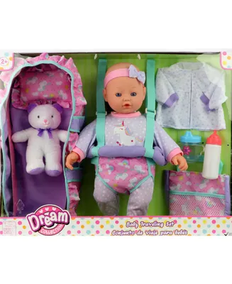 Dream Collection 16" Baby Doll Travelling Set