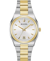 Bulova Women's Surveyor Two-Tone Stainless Steel Bracelet Watch 34mm, Created for Macy's