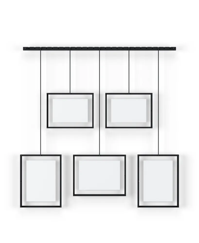 Umbra Exhibit Multi Picture Frame Photo Display, Black : : Home