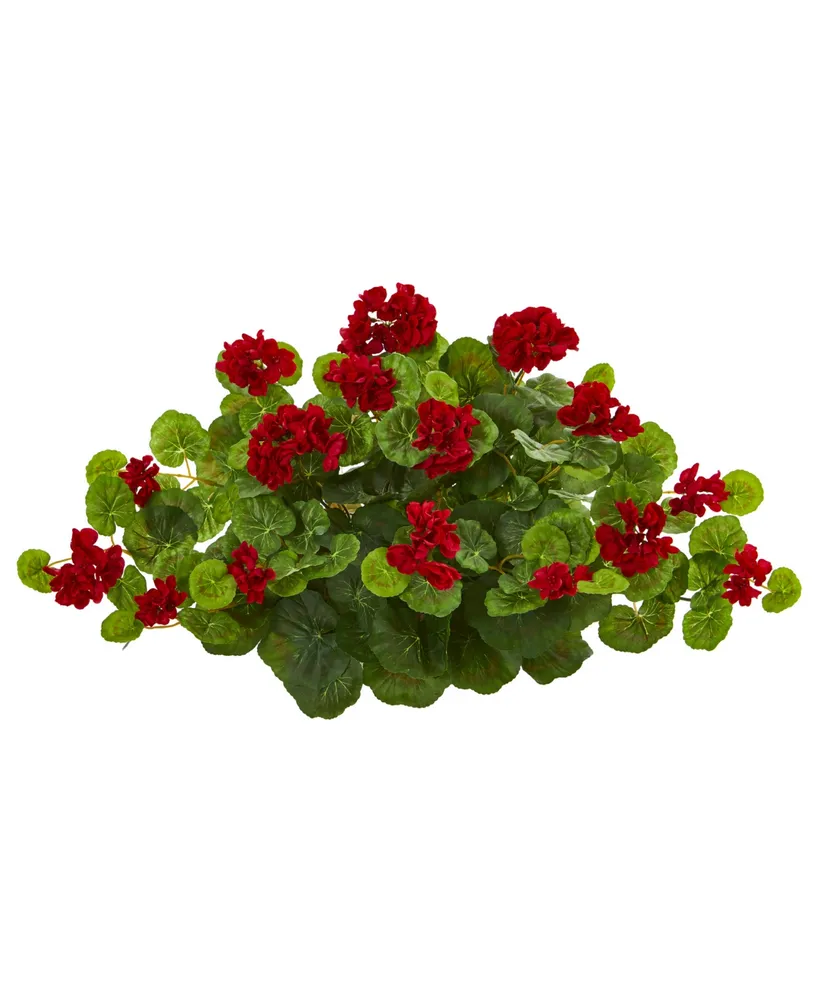 Nearly Natural 24in. Geranium Artificial Ledge Plant