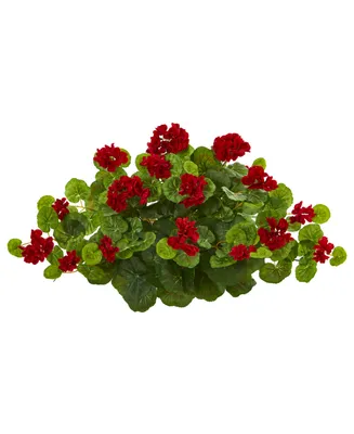 Nearly Natural 24in. Geranium Artificial Ledge Plant