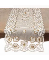 Saro Lifestyle Hand-Beaded Table Runner