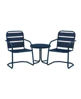 Crosley Brighton 3 Piece Metal Conversation Seating Set