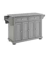 Crosley Alexandria Solid Granite Top Kitchen Island