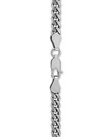 Curb Link 24" Chain Necklace Sterling Silver or 18k Gold-Plated Over