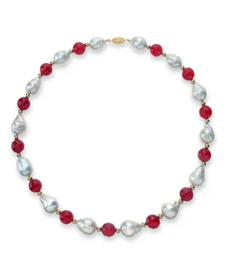 White Baroque Freshwater Cultured Pearl (12