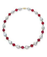 White Baroque Freshwater Cultured Pearl (12