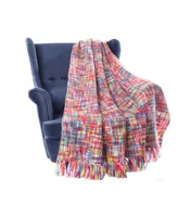 Battilo Tropical Style Rainbow Throw Blanket