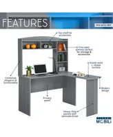 Techni Mobili L-Shaped Desk w/ Hutch