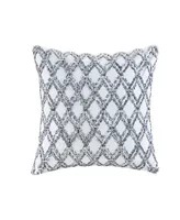 Ink+Ivy Riko Embroidered Cotton Decorative Pillow, 20" x 20"