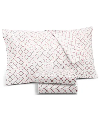 Charter Club Damask Designs Arabesque Geo 550 Thread Count Supima Cotton Pillowcases Pair, Standard, Created for Macy's