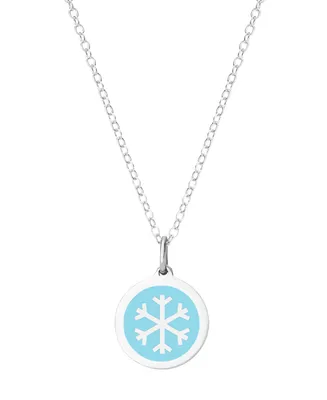 Mini Snowflake Necklace in Sterling Silver