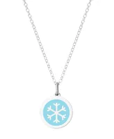 Mini Snowflake Necklace in Sterling Silver