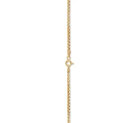 Rounded Box Link 18" Chain Necklace Sterling Silver or 18k Gold-Plated Over