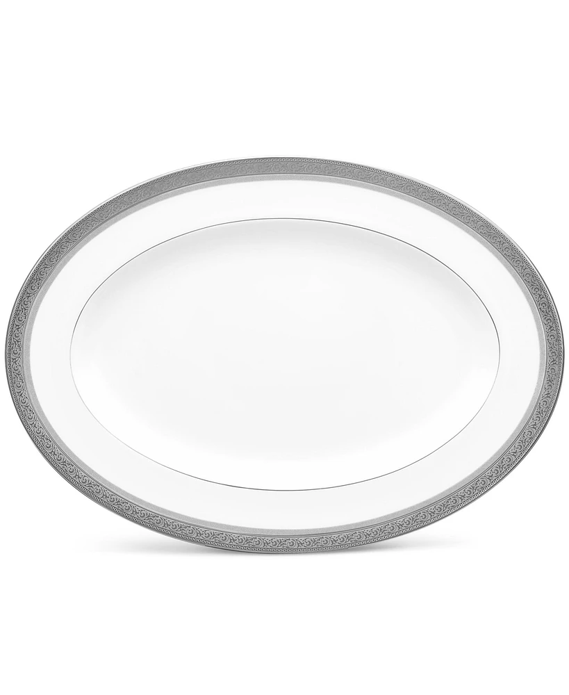 Noritake Summit Platinum Oval Platter, 14"