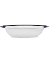 Noritake Odessa Cobalt Platinum Oval Vegetable Bowl, 24 Oz.