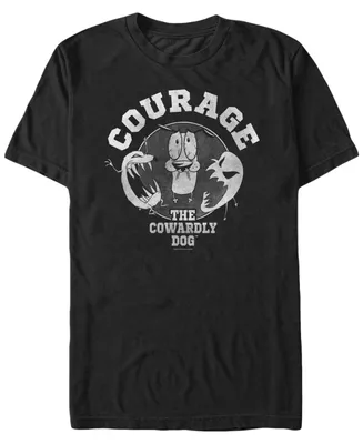 Fifth Sun Men's Courage The Cowardly Dog Ghostly Pair Short Sleeve T- shirt