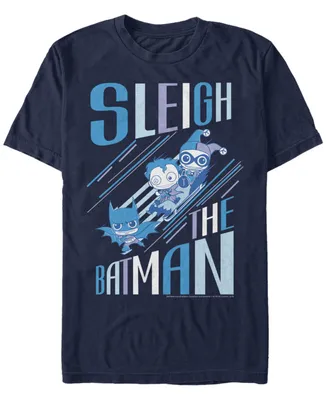 Fifth Sun Batman Men's Joker and Harly Quinn Sleigh The Short Sleeve T-Shirt