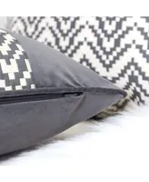 Homey Cozy Hannah Chevron Bow Throw Pillow