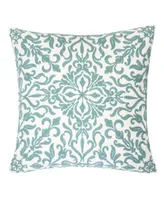 Homey Cozy Victoria Cotton Square Decorative Throw Pillow