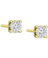 TruMiracle Diamond Stud Earrings (3/8 ct. t.w.) 14k White, Yellow, or Rose Gold