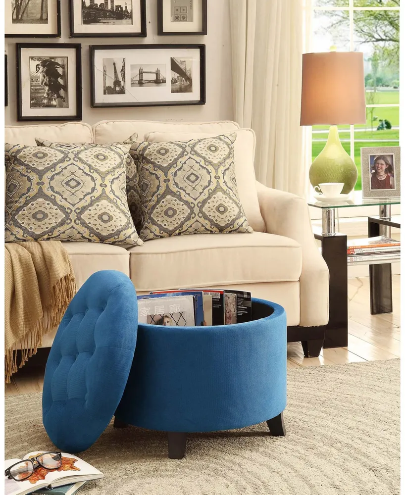 Convenience Concepts Designs4Comfort Round Ottoman