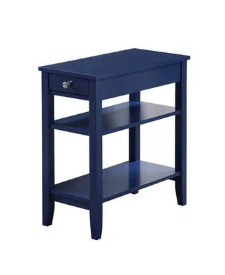 Convenience Concepts American Heritage Three Tier End Table With Drawer