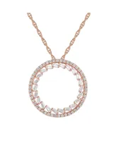 Round Diamond (1/2 ct. t.w.) Necklace 14k White or Rose Gold