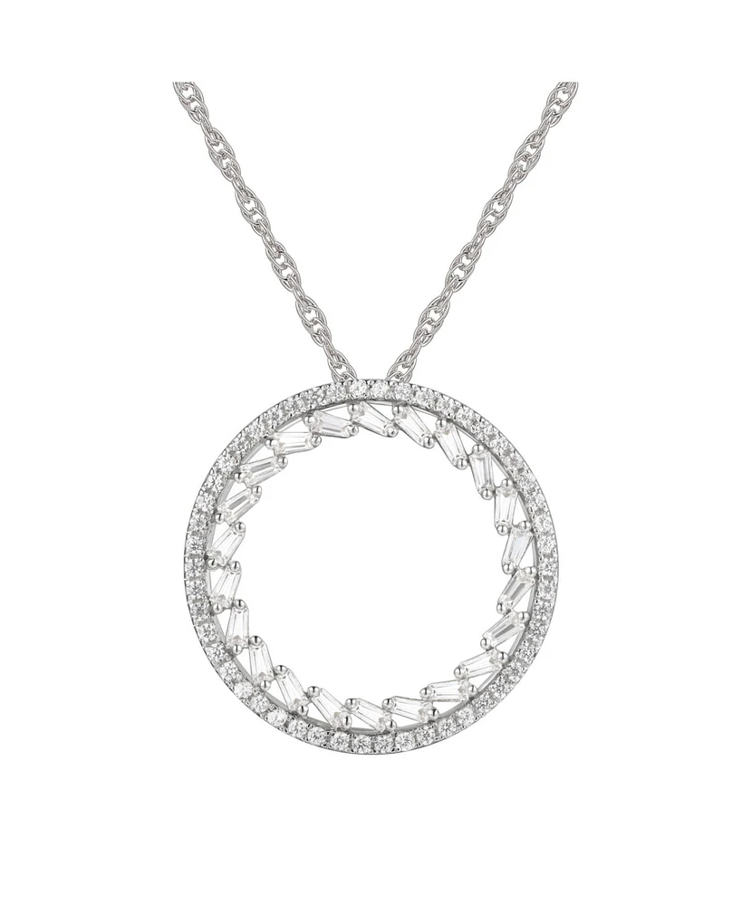 Round Diamond (1/2 ct. t.w.) Necklace 14k White or Rose Gold