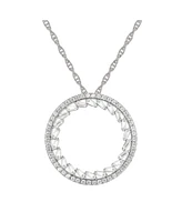 Round Diamond (1/2 ct. t.w.) Necklace 14k White or Rose Gold