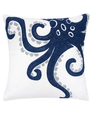 Homey Cozy Octopus Beach Outdoor Decorative Pillow, 20" x 20"