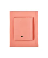 Lacoste Home Solid Cotton Percale Sheet Set