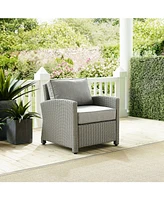 Crosley Bradenton Outdoor Wicker Arm Chair